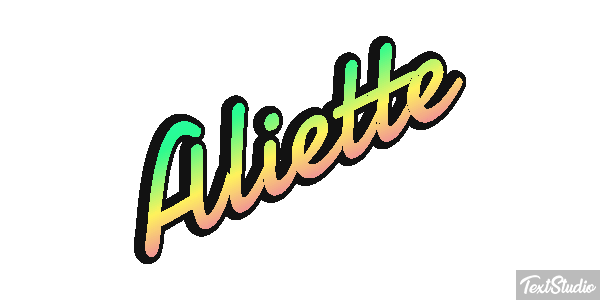Aliette Texteffekt