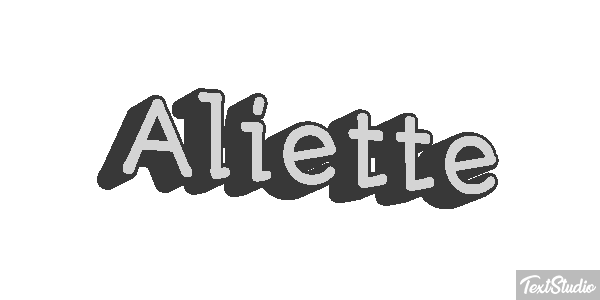 Aliette Texteffekt