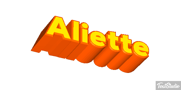 Aliette Texteffekt