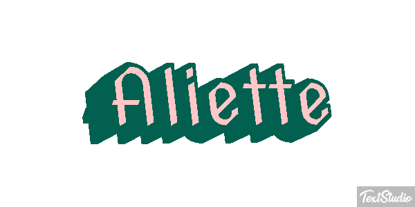 Aliette Texteffekt