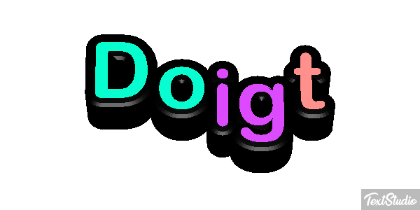 Doigt Effet de texte