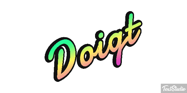 Doigt Effet de texte