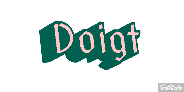 Doigt Effet de texte