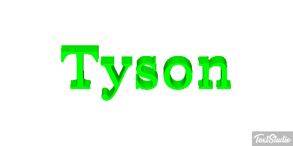 Tyson Effet de texte