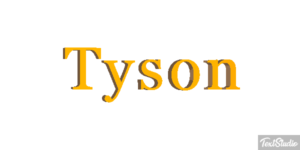 Tyson Effet de texte