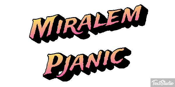 Miralem Pjanic Text effect