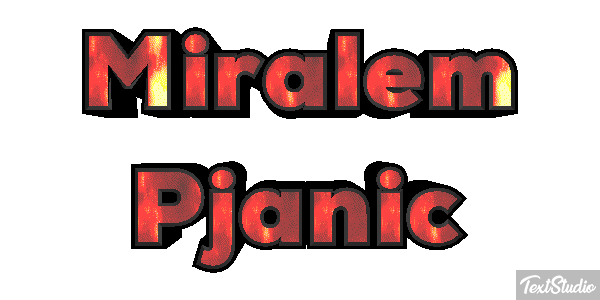 Miralem Pjanic Text effect