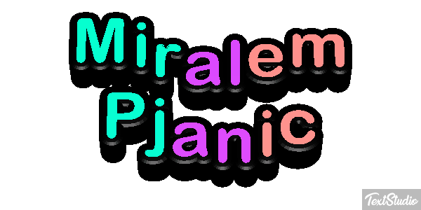 Miralem Pjanic Text effect