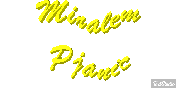 Miralem Pjanic Text effect