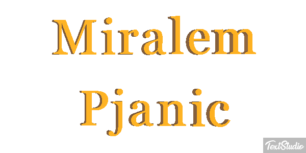 Miralem Pjanic Text effect