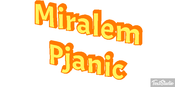 Miralem Pjanic Text effect