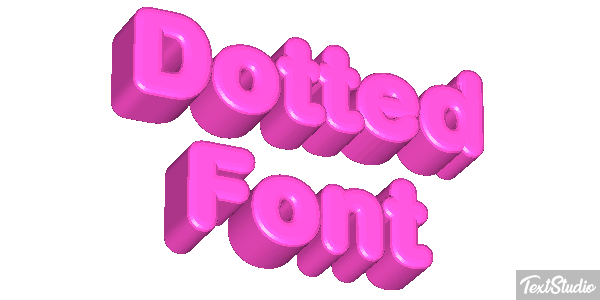 Dotted Font Text effect
