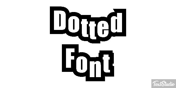 Dotted Font Text effect