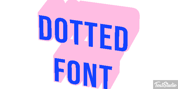 Dotted Font Text effect