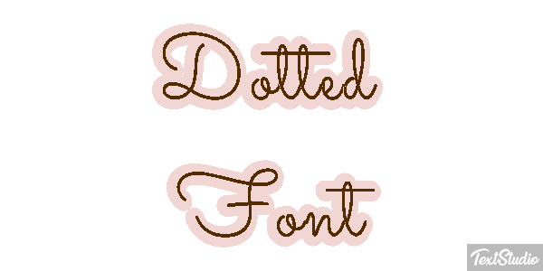 Dotted Font Text effect