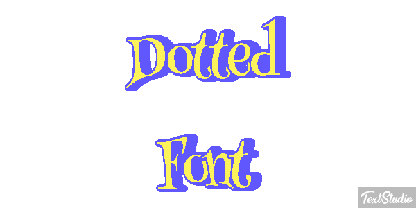 Dotted Font Text effect