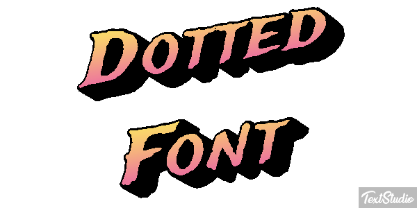 Dotted Font Text effect