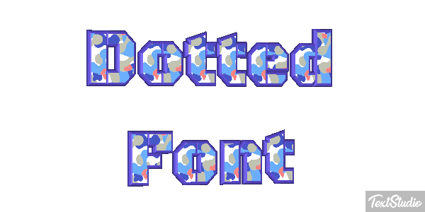 Dotted Font Text effect