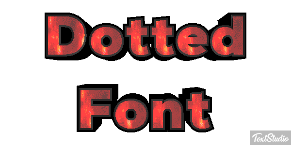 Dotted Font Text effect