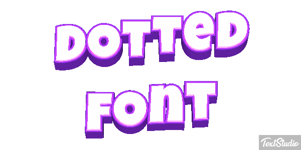 Dotted Font Text effect