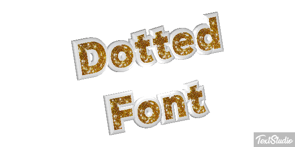 Dotted Font Text effect