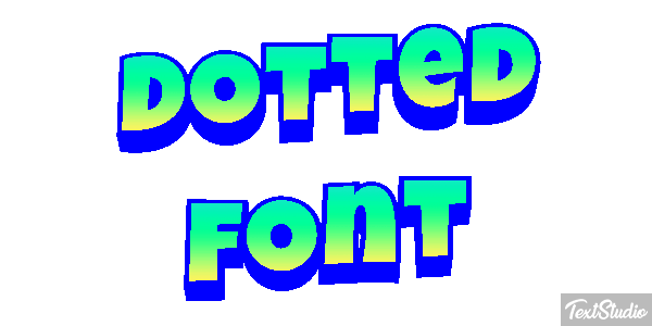Dotted Font Text effect