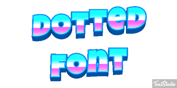 Dotted Font Text effect