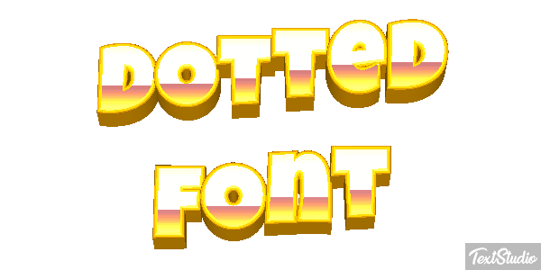 Dotted Font Text effect