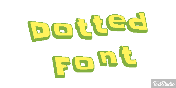 Dotted Font Text effect