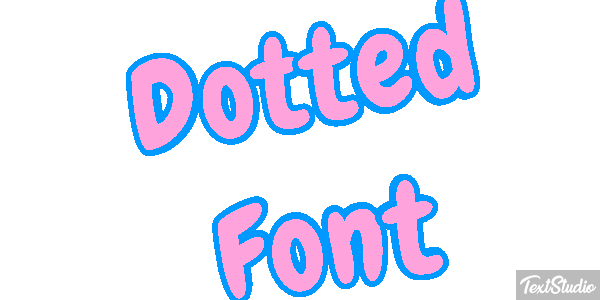 Dotted Font Text effect