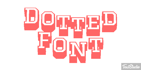 Dotted Font Text effect