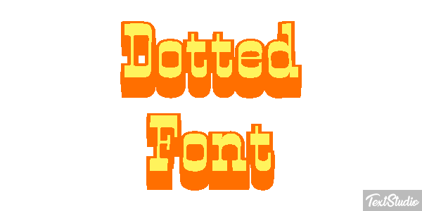 Dotted Font Text effect