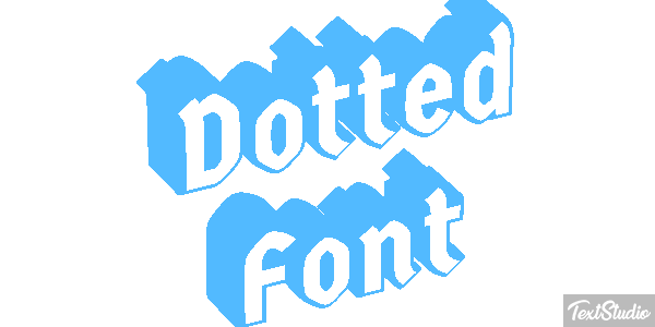 Dotted Font Text effect