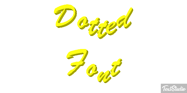 Dotted Font Text effect