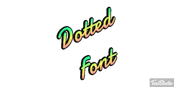 Dotted Font Text effect