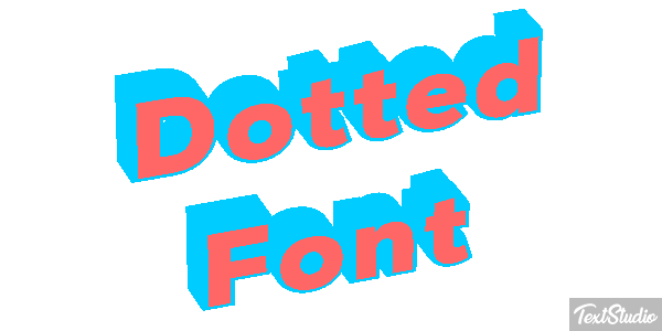 Dotted Font Text effect