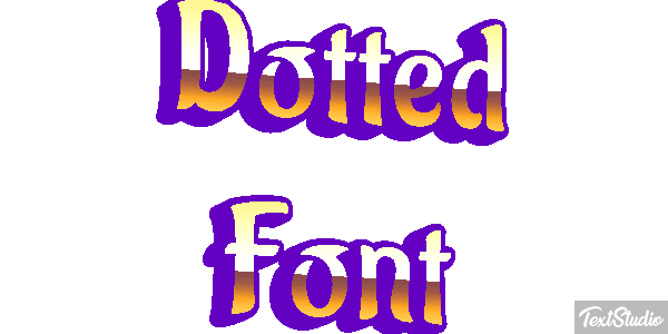 Dotted Font Text effect