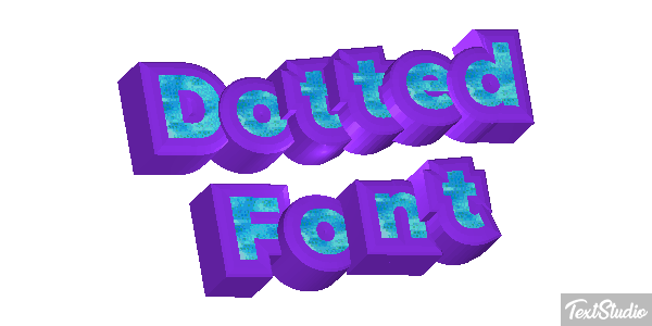 Dotted Font Text effect