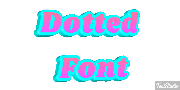 Dotted Font Text effect