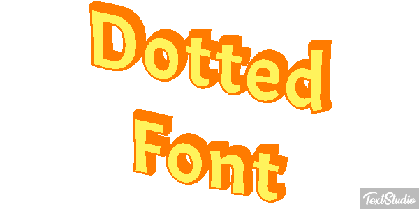 Dotted Font Text effect