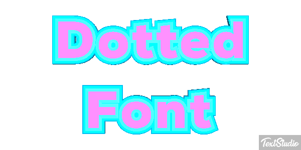 Dotted Font Text effect