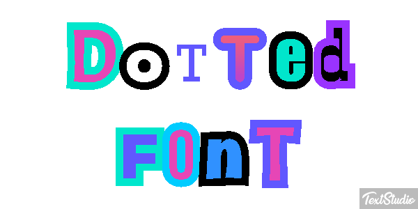 Dotted Font Text effect