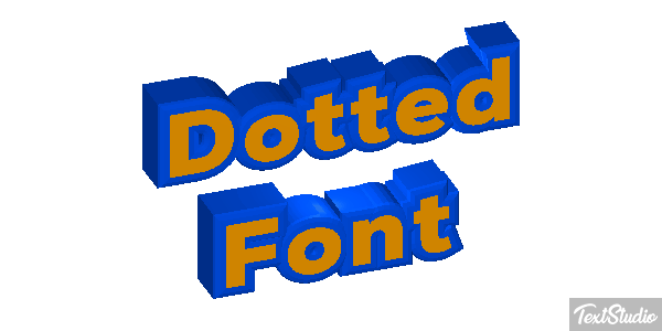 Dotted Font Text effect
