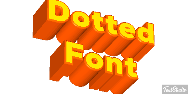 Dotted Font Text effect