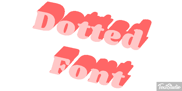 Dotted Font Text effect