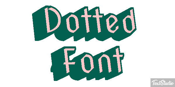Dotted Font Text effect