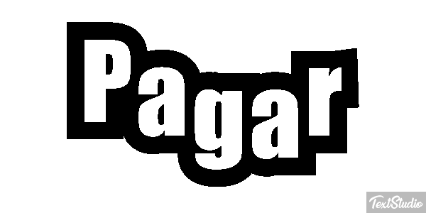 Pagar Efeito do texto