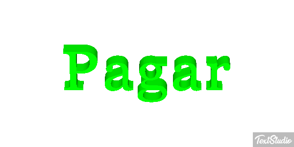 Pagar Efeito do texto
