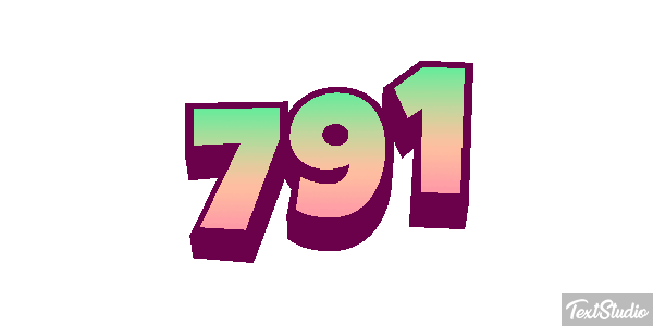 791 Текстовый эффект