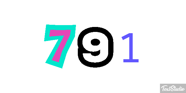 791 Текстовый эффект